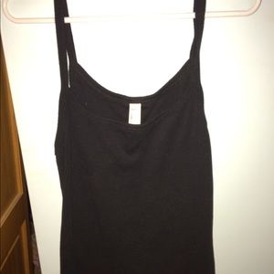 plain black tank top